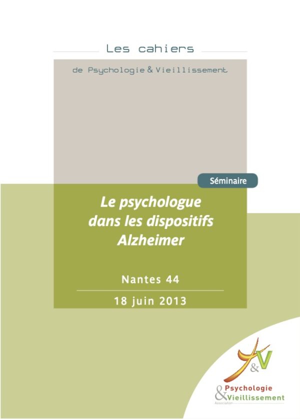 Le psychologue dans les dispositifs Alzheimer