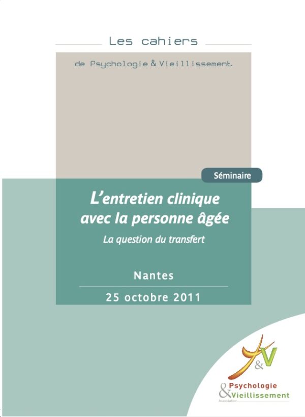 L’entretien clinique avec la personne âgée